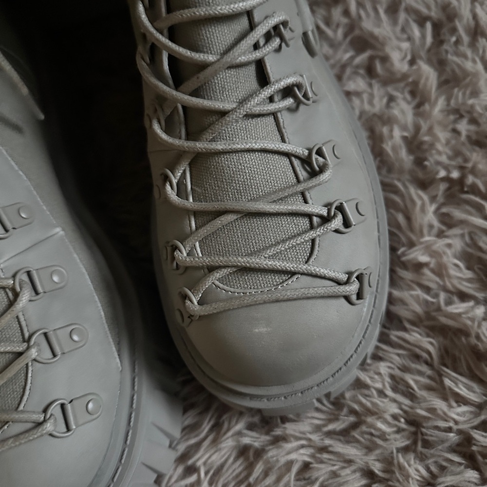 CLUBEXX WAYFARING ADVENTURE KNEE HIGH Gray Lace-Up tall Combat Boots size 11 - Picture 6 of 15